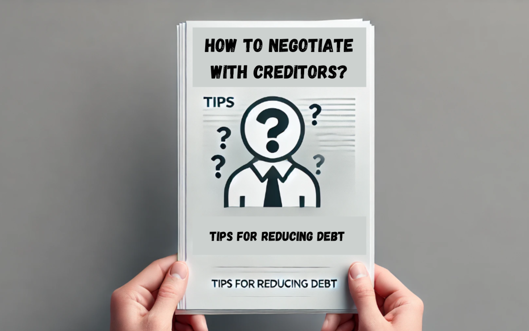 How to Negotiate with Creditors: Tips for Reducing Debt 