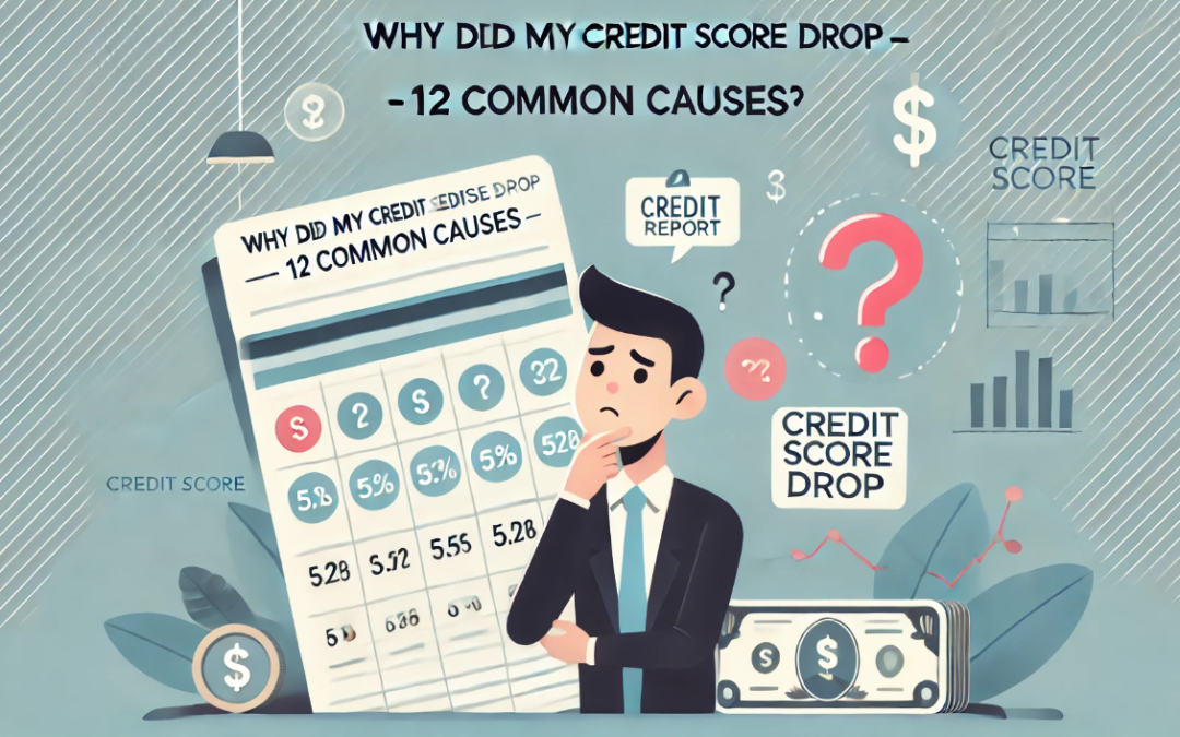 Why Did My Credit Score Drop? 12 Common Causes 